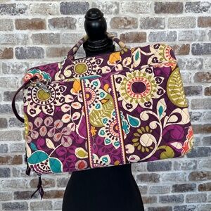 Vera Bradley Plum Crazy Computer Travel Carrier